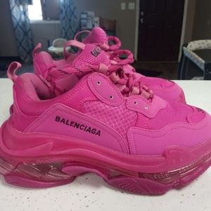Pink Balenciaga shoes worn  size 8